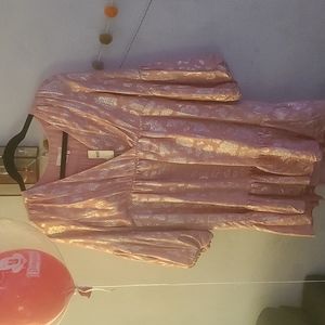 Anthropologie dusty pink dress
